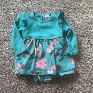 Floral Baby Dress with Long Sleeves
